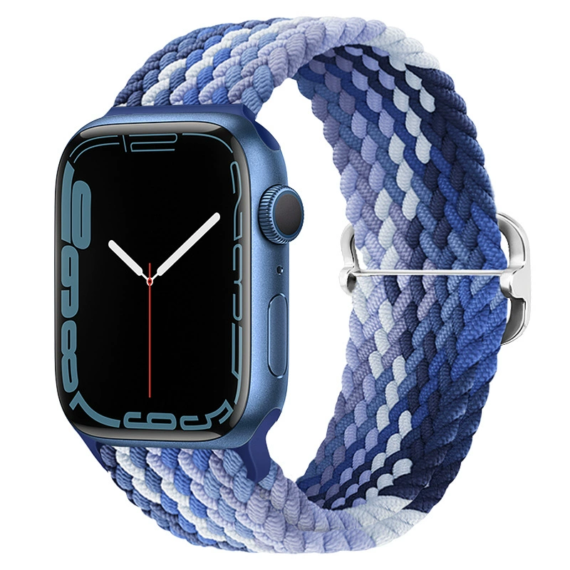 Смарт-ремешок Apple Watch подходит для Apple iWatch поколения 67891011 регулируемый нейлоновый переплетенный ремешок новый стиль