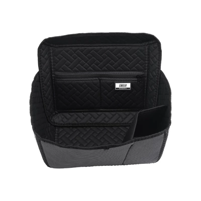 Liner 55L Aluminum Alloy Trunk – Motorcycle trunk - 45l-tail-box-lined-with-black-twill-sweer-logoupgraded-zipper-water-cup-bag