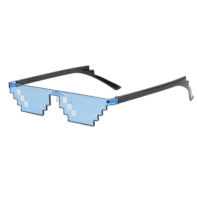 新しいモザイクメガネ二次元サングラス Minecraft パーソナリティピクセルサングラス卸売パーティーメガネ爆発|undefined