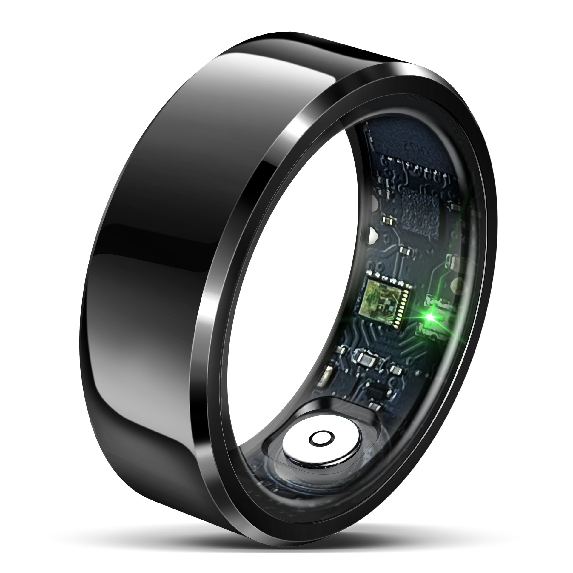 R6 Smart Ring Schlaftracker, Aktivitätsmonitor, Schrittzähler, wasserdicht, Bluetooth, Herzfrequenz-, Blutdruck- und Blutsauerstoffmessung_voghion.com