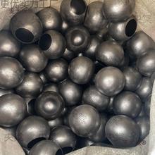 铁球铁艺圆球空心球带孔铁圆球焊接栏杆配件一体冲压镀锌铁垒德株