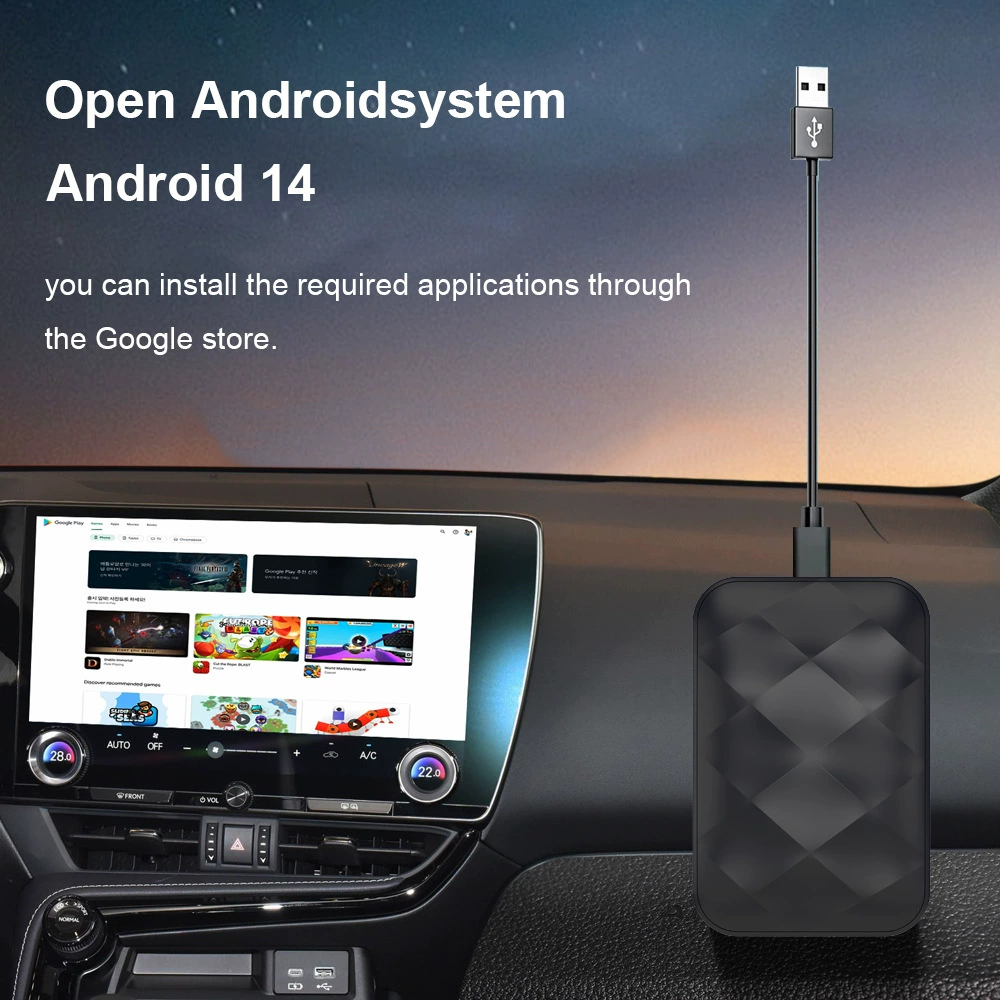 Проводной адаптер Android Auto для навигации по видеорежиму автомобиля, смарт-бокс CarPlay