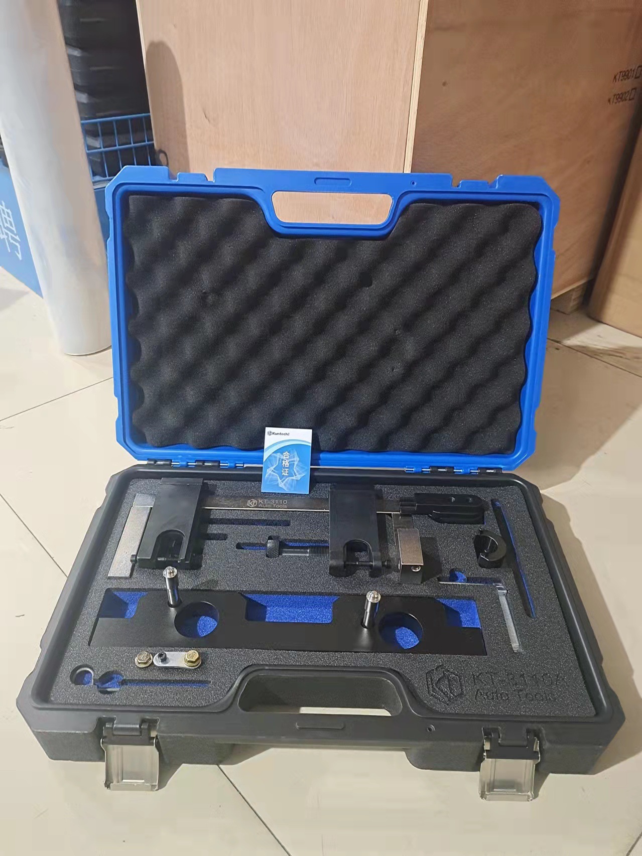 Kuntai Bmw N20N26 Engine Timing Tool Oil Seal Valve Spring Clamp Balance Shaft Flywheel Locking Tool