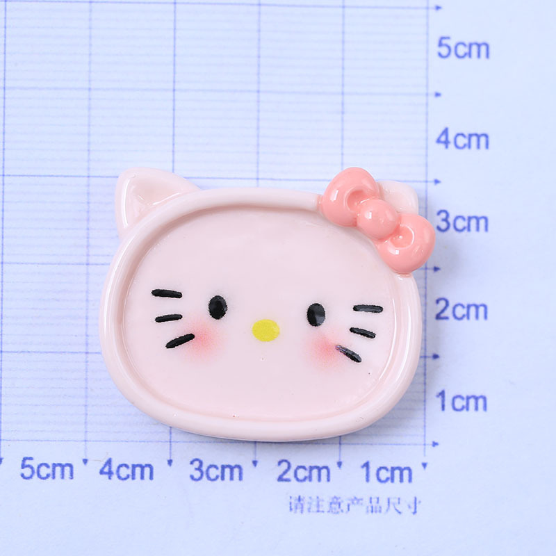 Kit de materiales para manualidades con pegamento de crema, diseño de dibujos animados con nariz pequeña, para decoración de fundas de teléfono, lazos para el pelo y zapatos