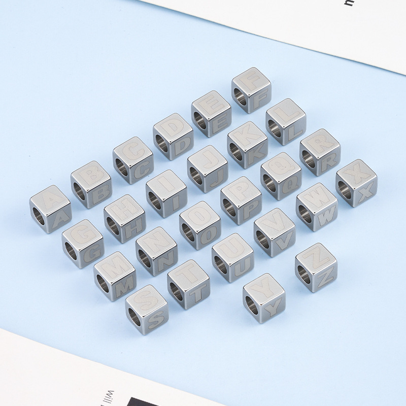 Square beads stainless steel