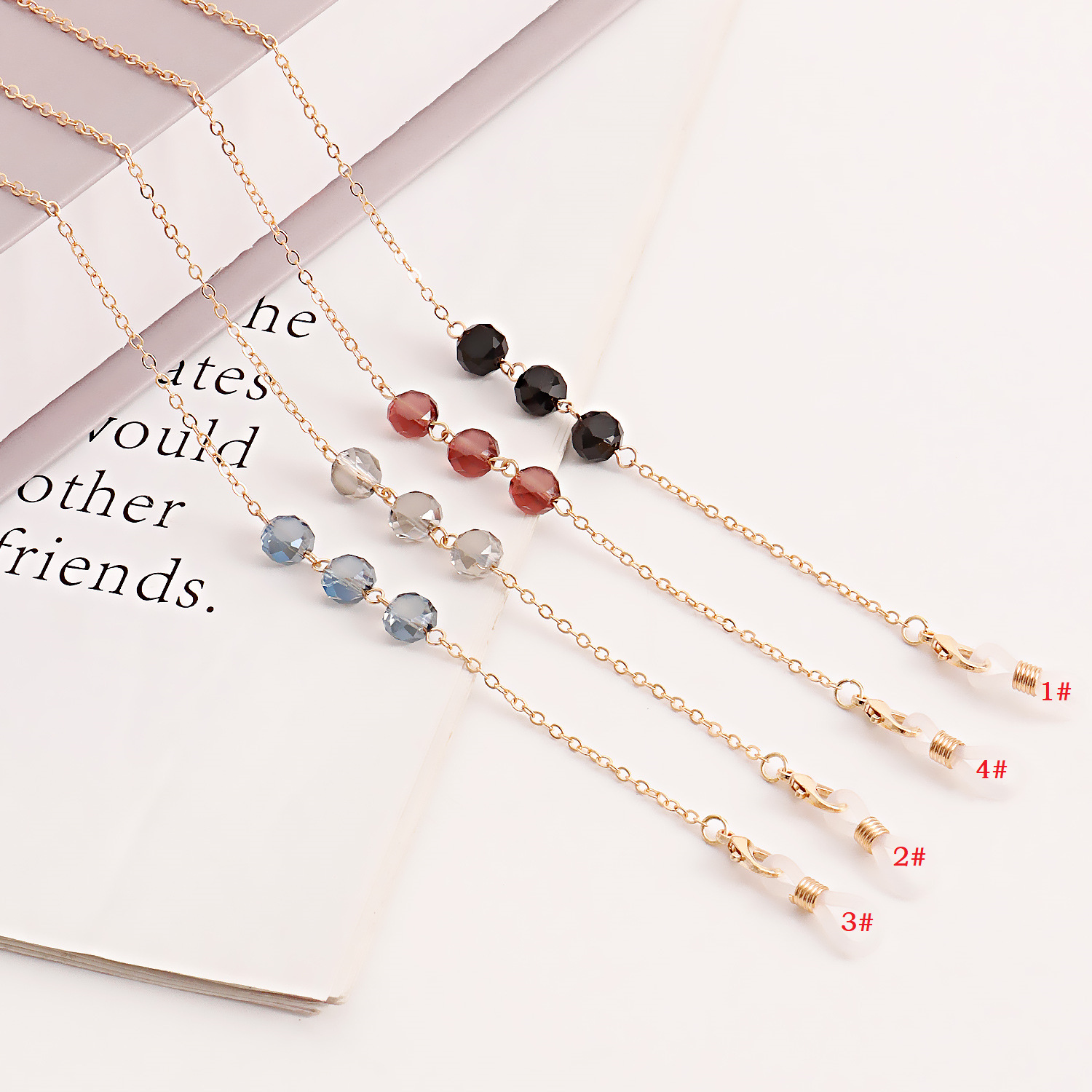 Mask Hanging Chain Glasses Hanging Chain Crystal Glasses Chain Mask Chain Crystal Chain Glasses Hanging Rope Mask Rope SIn Stock