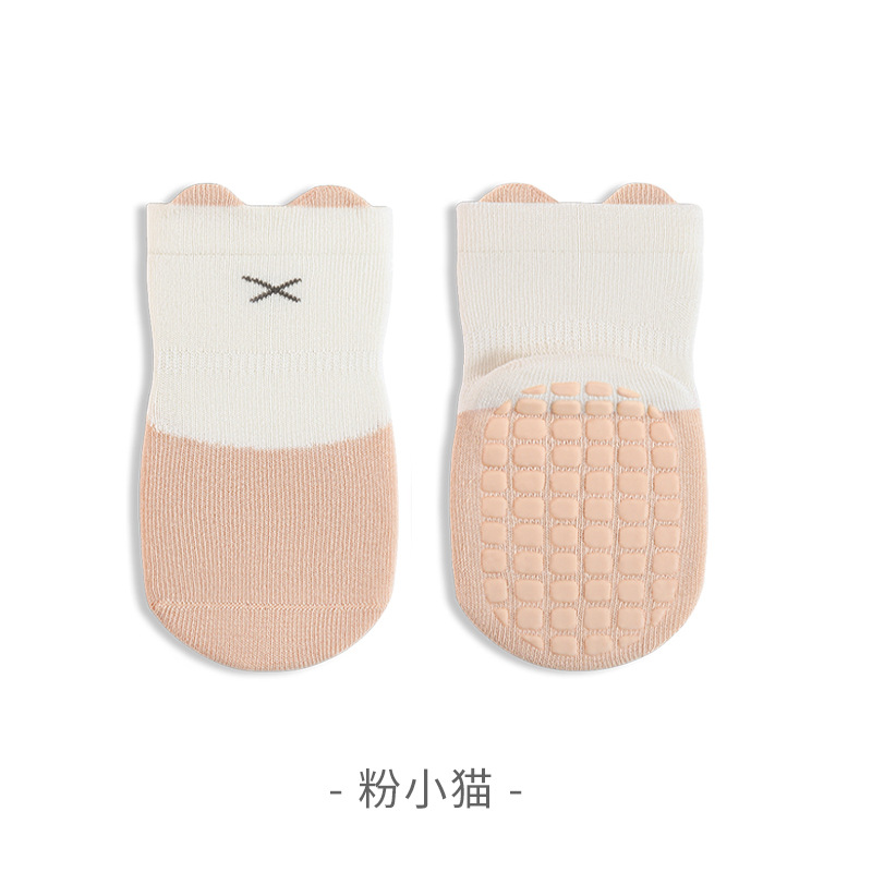 Calcetines para bebés primavera nuevos productos antideslizantes, calcetines de suelo para bebés, calcetines de algodón sin hueso para niños