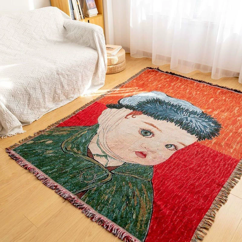 Диван, украшения, модная мультяшная подушка для сна в офисе