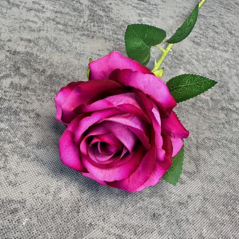 Rosas de tela única flores de tela