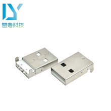 USB AM 2.0/180ȃ_SMT/ֱ_ zLCP PBT/L=18.75mm