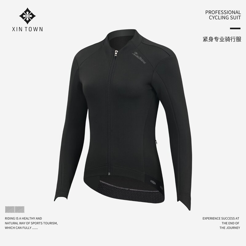 Xintown Cycling Clothing Autumn and Winter Fleece Cold-Proof Cycling Jacket Jacket Windproof Waterproof Men's and Women's Road Bicycle
