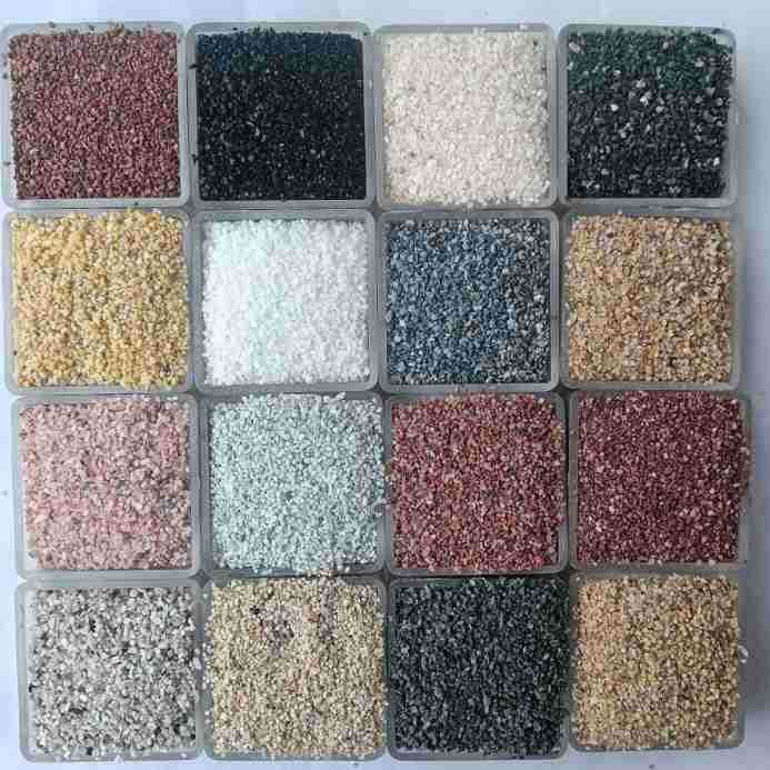 外墙装饰用彩砂  原色彩砂 真石漆用中国黑彩砂