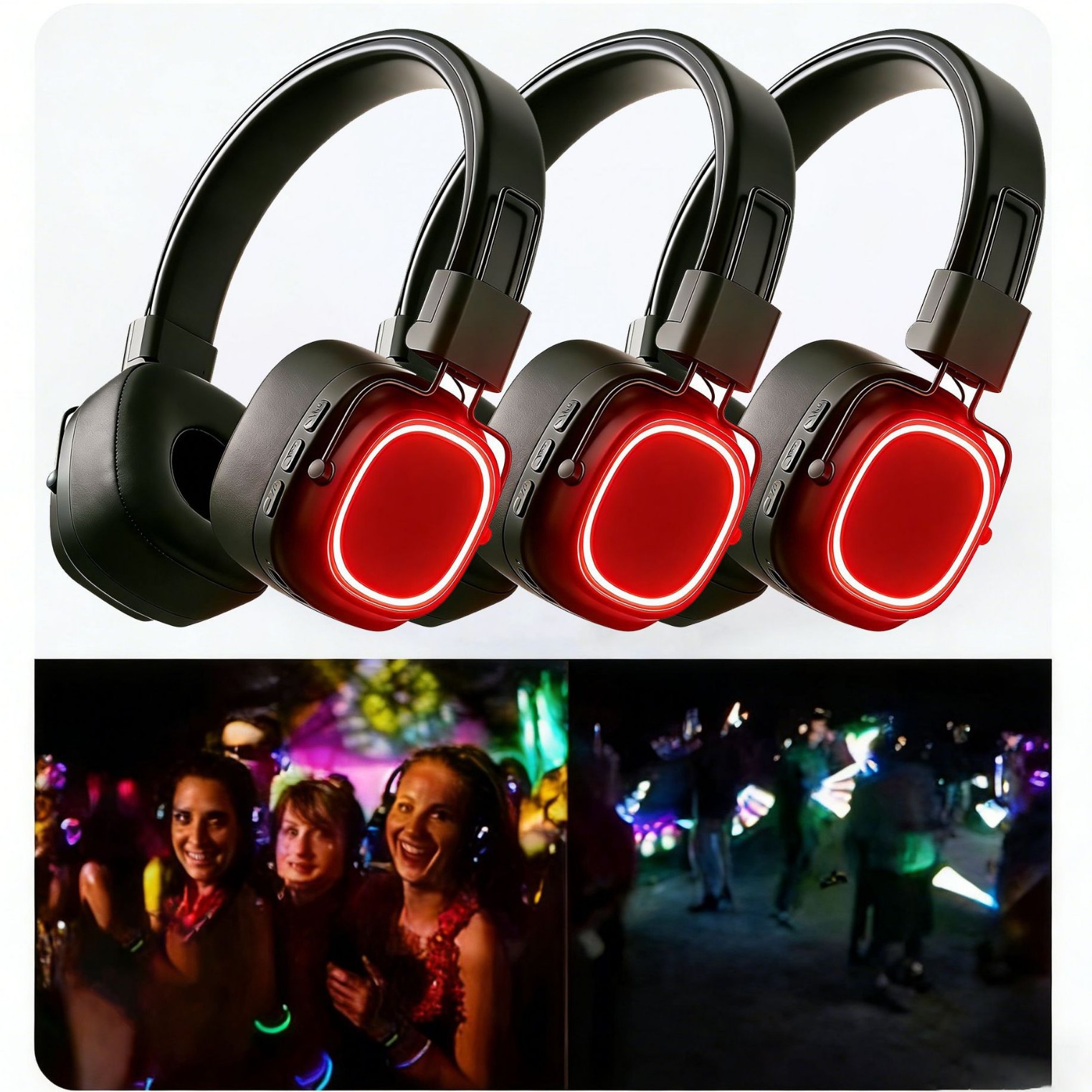 Ventas transfronterizas de auriculares de discoteca DJ concierto MESH red inalámbrica AI reducción de ruido auriculares Bluetooth