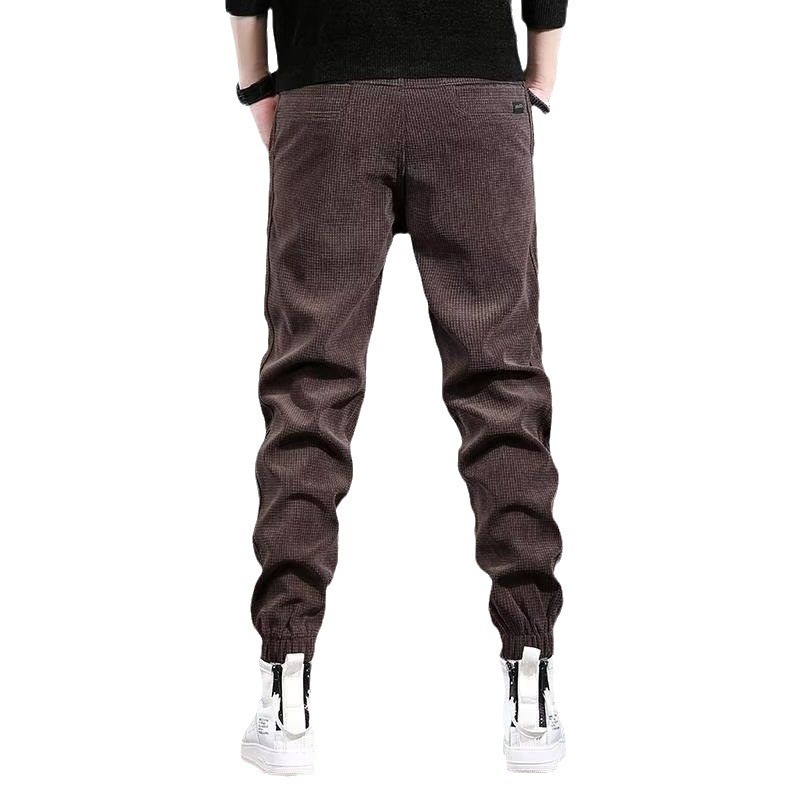 コーデュロイカジュアルパンツ男性のファッションがゆったりしています。|undefined