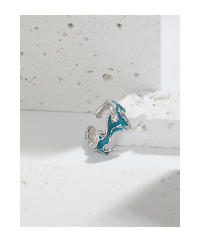 Fashion Irregular Sterling Silver Plating Open Ring 1 Piece