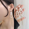 Silver needle, universal earrings, silver 925 sample, 2024 years, internet celebrity, wholesale