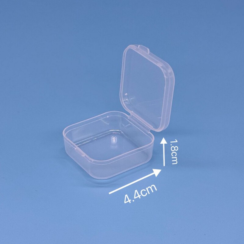 Plastic Transparent Small Square Box Jewelry Box Earplugs Small Box Jewelry Mini Storage Box Can Be Customized with Logo