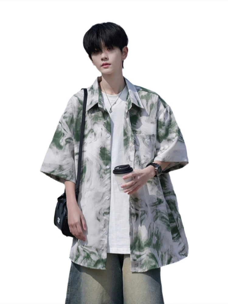 Summer silk shirt, beach jacket, plus size, oversize
