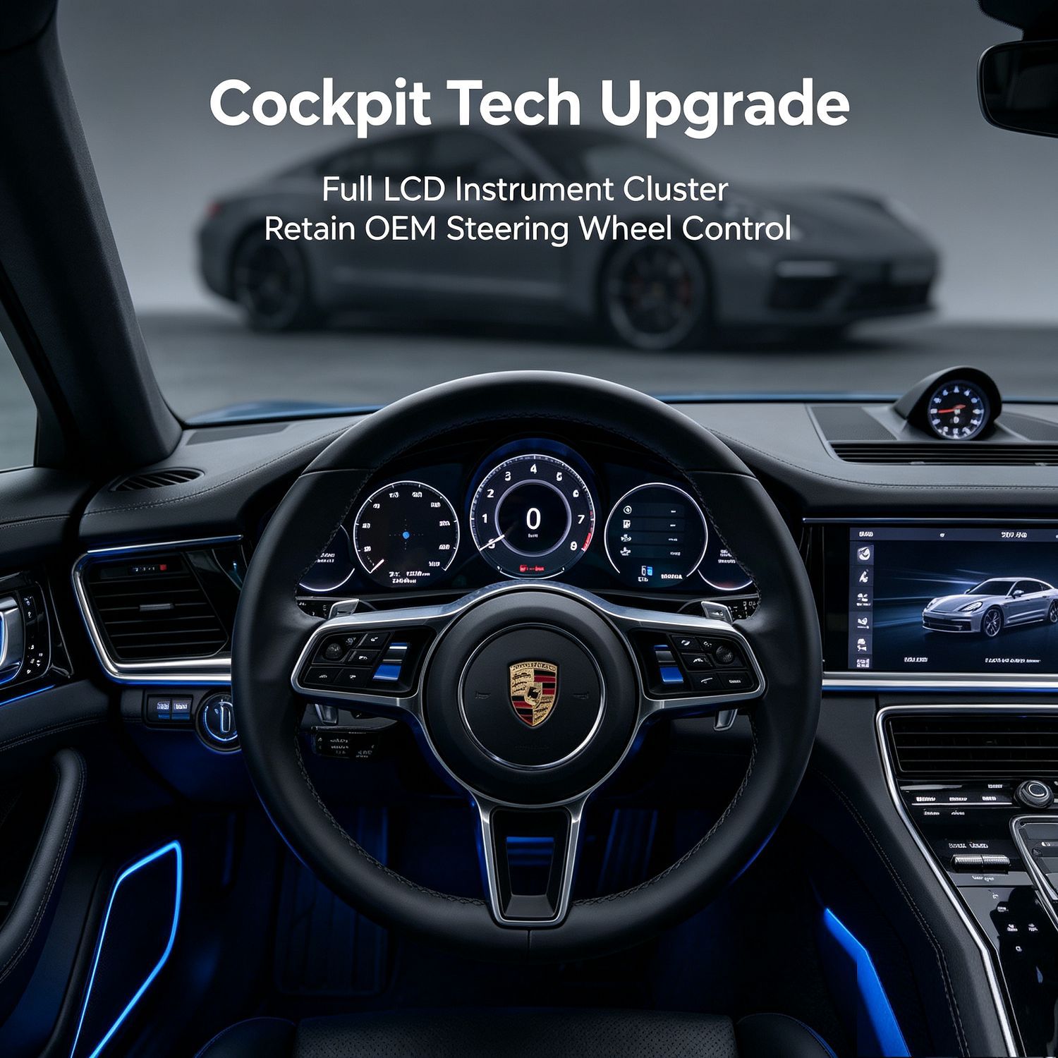 Suitable for Porsche Panamera 970 Full Lcd Instrument Panel 12.3inch Non-Destructive Upgrade and Modification Digitalization