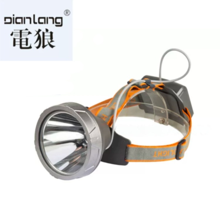 LED head-mounted outdoor lighting lamp for camping, fishing, night running, cycling, rechargeable portable searchlight