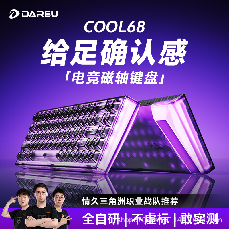 Dareu Cool68 Magnetic Axis Keyboard for E-Sports Games, Dedicated for Valorant Delta, Wired Keyboard Gasket