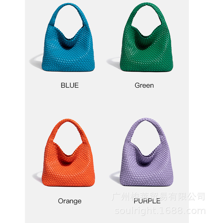 PU handwoven Bucket Bag7