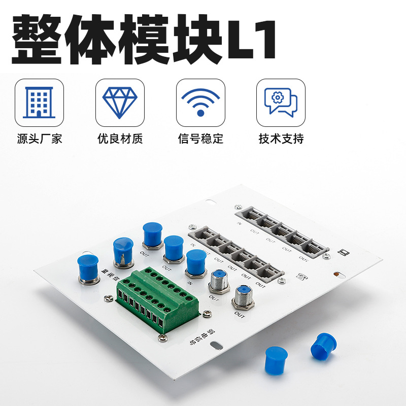 光纤入户多媒体信息箱模块条综合整体多功能L1L2智能网络电话模块