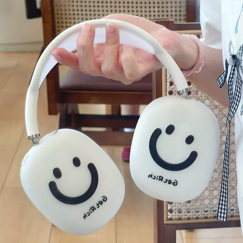 Apple, cartoon compatible protective case, headphones