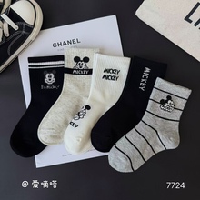 爱嘀嗒儿童袜子秋冬款女童高橡筋袜精梳棉透气吸汗抗起球厂家批发