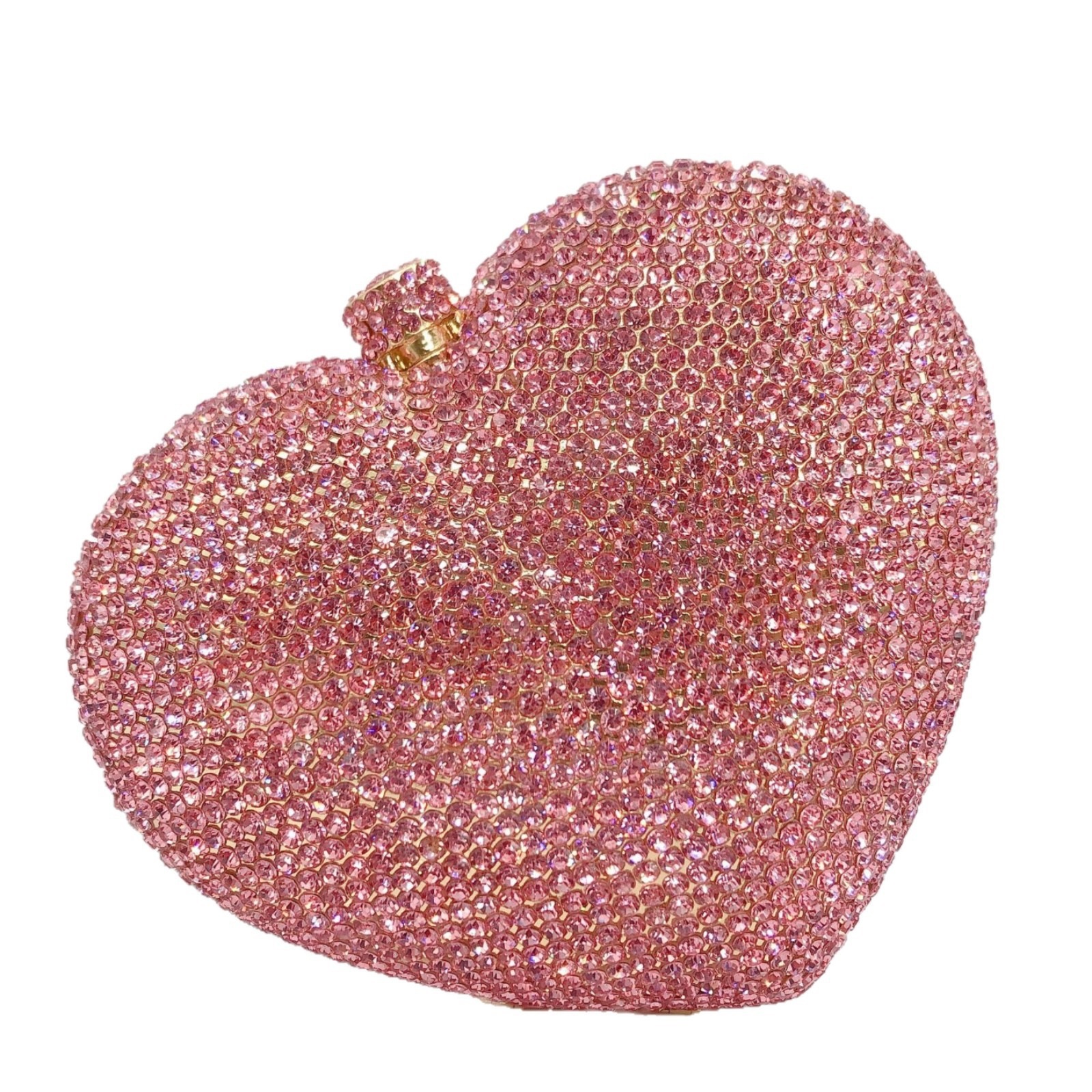 Crystal Clutch Bag Cross-border Heart Diamond Bag Banquet Party Crystal Handbags