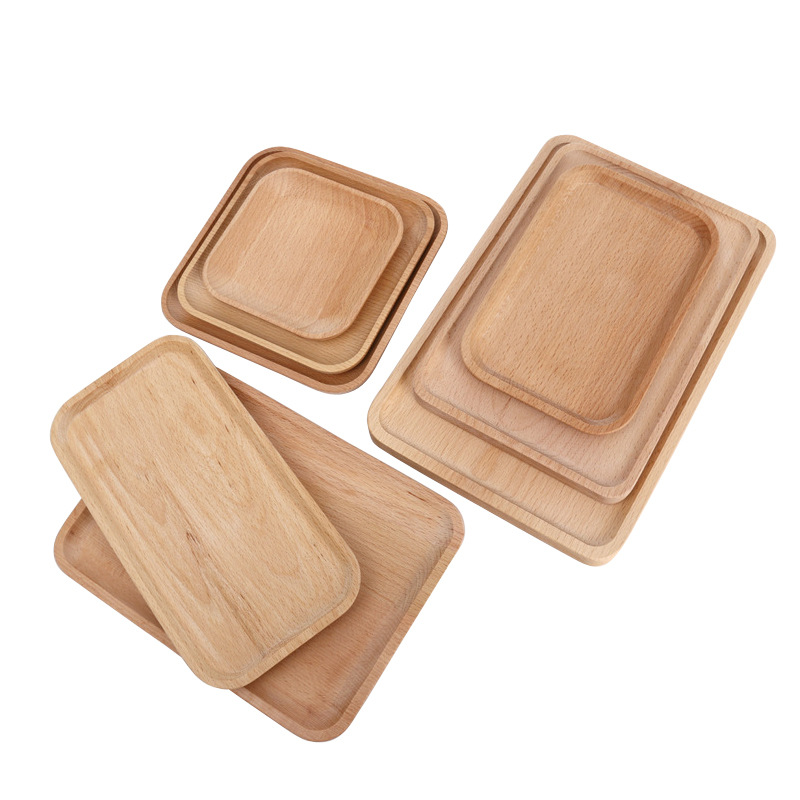 定制榉木披薩板托盤長方形日式面包盤木質牛排木盤案板切水果砧板
