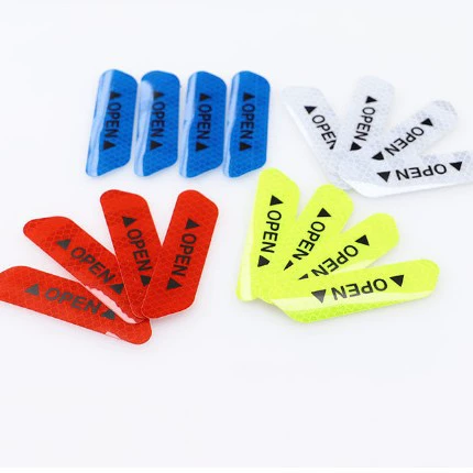 OPEN наклейка светоотражающий предупреждающий знак наклейка для открытия двери Советы по открытию двери наклейки для защиты от столкновений автомобиля