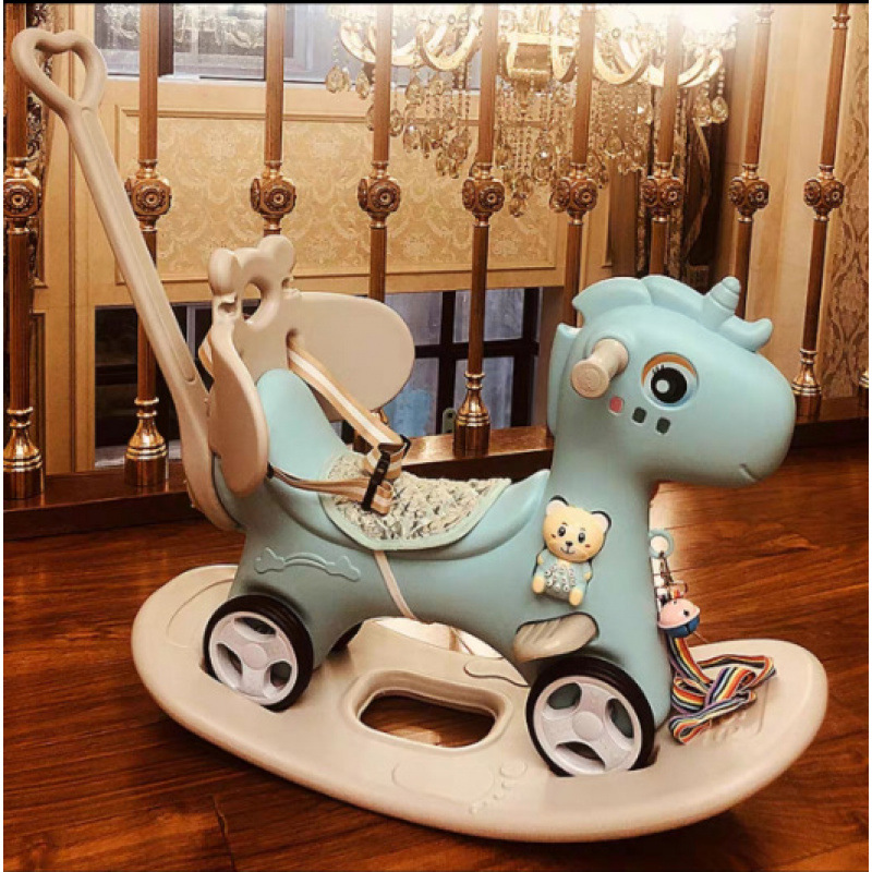 Caballo mecedora para niños Caballo mecedora para bebés Caballo de madera para bebés Regalo de un año