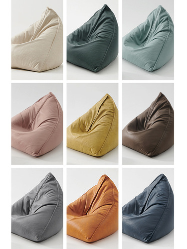 Lazy sofa tatami bedroom small cute girl bean bag balcony leather recliner single chair removable and washable sandbag
