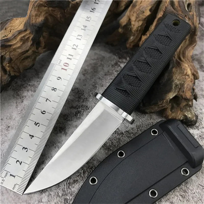 Холодная сталь 440c Blade Wild Foreign Fighting Campaign в поисках мини -высокопоставленности и резкости -в одном киле маленький прямой нож