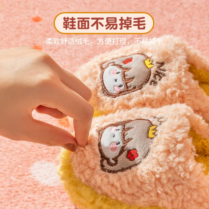 猪爸爸 Детские демисезонные тапочки для дома, мультяшные тапки, семейный стиль