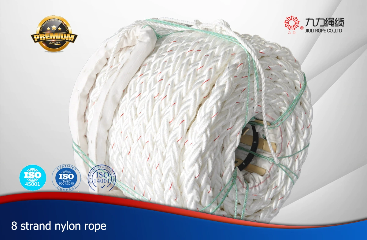 Восьмипрядная нейлоновая веревка PA веревка полиамидная веревка нейлоновая веревка полипропиленовая веревка белый полиамид