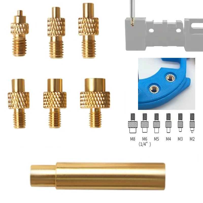 3D printer accessories hot melt nut pressure head universal 936 soldering iron head nut embedded tool M2-M8