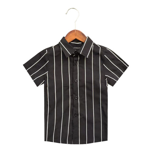 Summer children's shirt, baby boy, Korean style short-sleeved cotton shirt, handsome inner suit, children's performance clothing