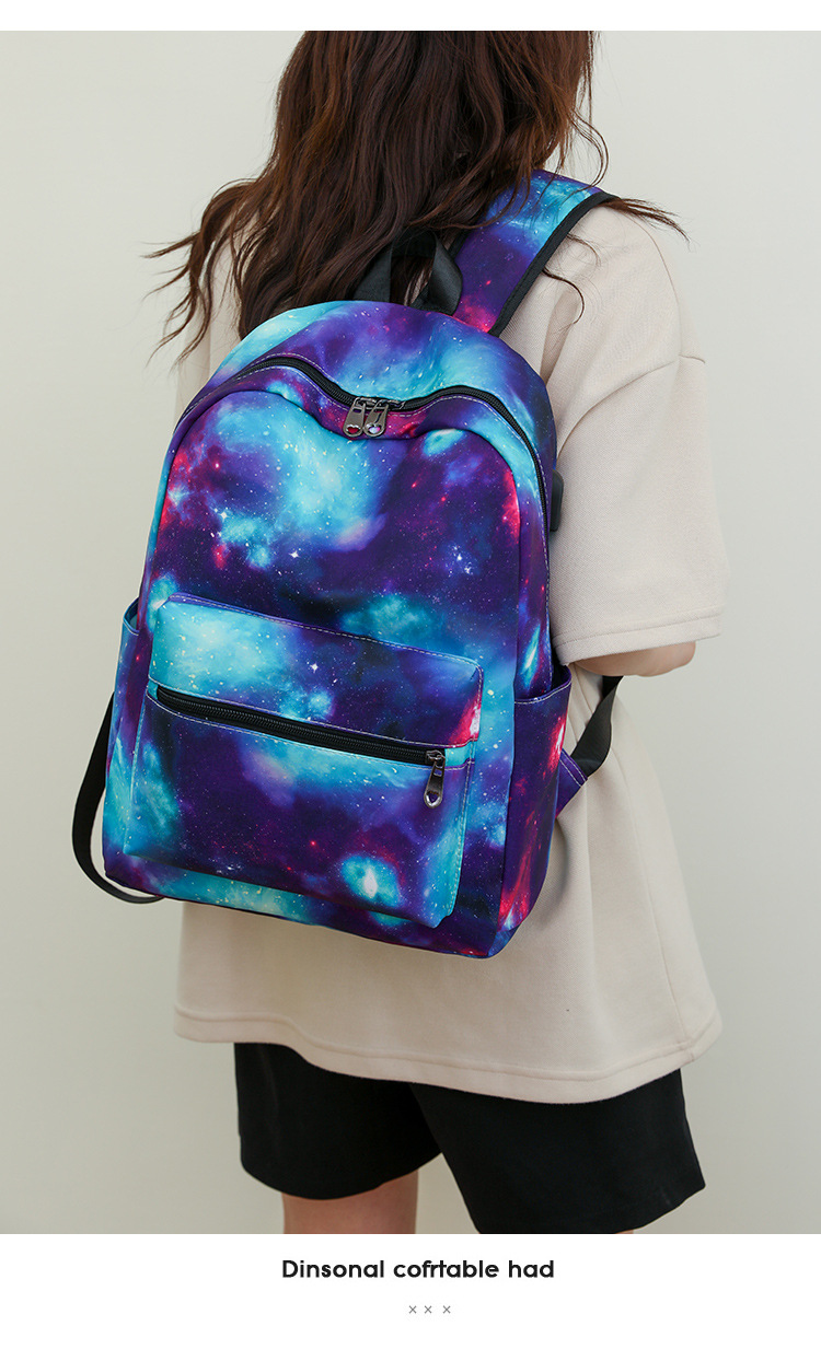 New Fashion Printed for Women's Multifunctional Travel Backpack Sweet Style Junior High School College Student backpack_voghion.com