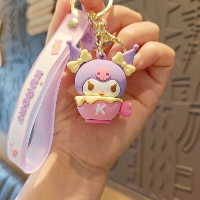 漫画のサンリオのデザートのキーホルダーのお菓子のクロミの美楽ティkt猫の公仔のかばんのペンダントの車のキーチェーン|undefined