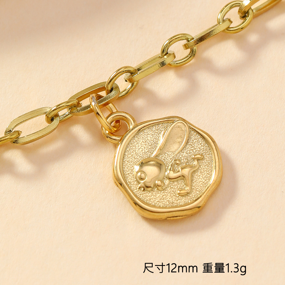 Colgante único, joyería de lazo de fundición de acero inoxidable transfronterizo, flor de rosa personalizada, gema de delfín, accesorios de bricolaje