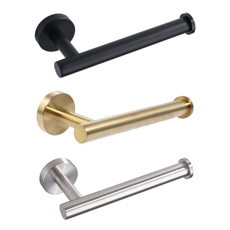 北欧304不锈钢金色浴室卷纸架卫生间厕纸架家用洗手间纸巾架挂件