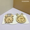 Dark green log alarm clock single random style