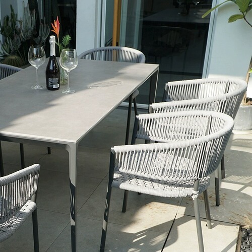 Outdoor Courtyard Table and Chair Set, Leisure Coffee Table, Outdoor Wicker Chairs, Balcony Waterproof Garden Terrace Villa Home Wicker Furniture