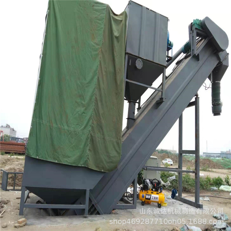 河北码头集装箱粉煤灰卸车机 自动卸灰装车设备水泥灰无尘输送机