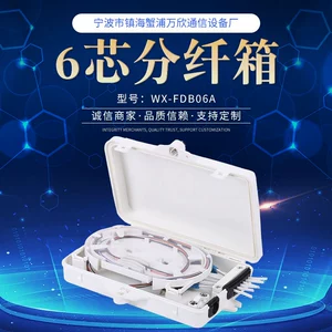 [6芯光纤分纤箱分纤箱FTTH光纤楼道箱配线箱6芯终端盒]