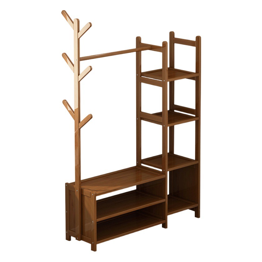 Perchero piso dormitorio hogar multi-funcional percha ropa simple rack de almacenamiento colgando ropa armario abierto