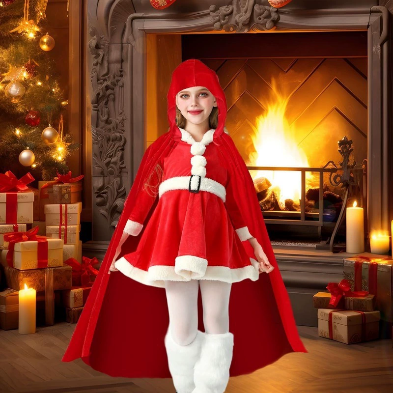 Мужская и женская универсальная взрослая детская бархатная шаль Рождественский плащ Ролевая игра Аниме сценические костюмы