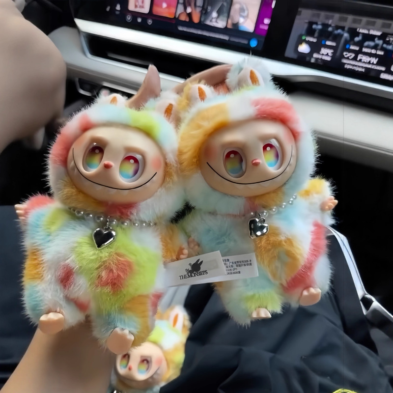 现货泡泡玛特拉布布labubu五代毛绒搪胶娃娃衣公仔潮玩拉布布盲盒|undefined